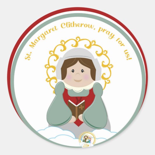 Sticker Rond St. Margaret Clitherow (Devant)