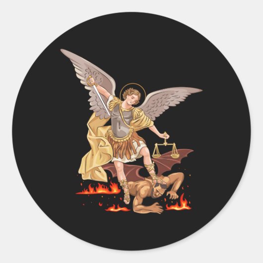 Sticker Rond St Michael L'Archange (Devant)