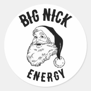 Sticker Rond St Nicholas Big Nick Energy