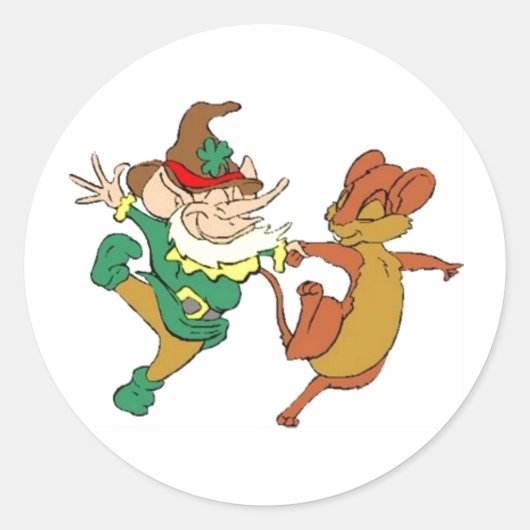 Sticker Rond St. Paddy's Odd Couple (Devant)