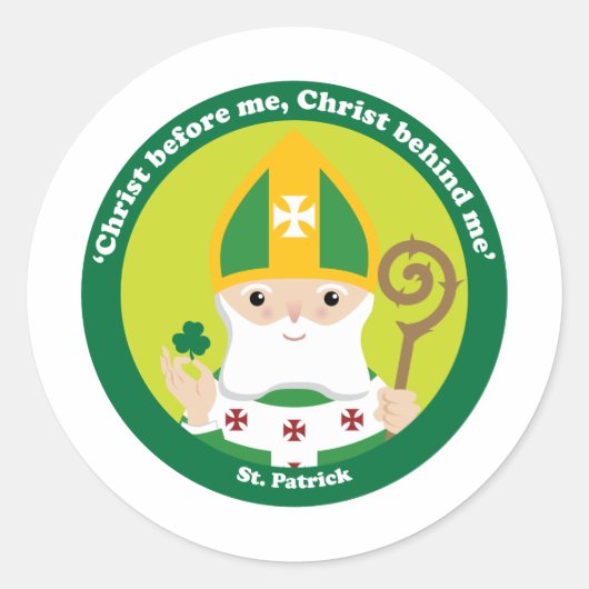 Sticker Rond St. Patrick (Devant)