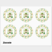 Sticker Rond St patrick Lucky One Premier Anniversaire (Feuille)
