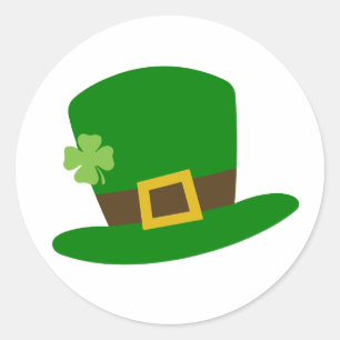 Sticker Rond St. Patrick’s Day - Célébrons la chance de l’Iris