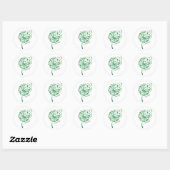 Sticker Rond St.Patrick’s Day Dandelion Lucky (Feuille)