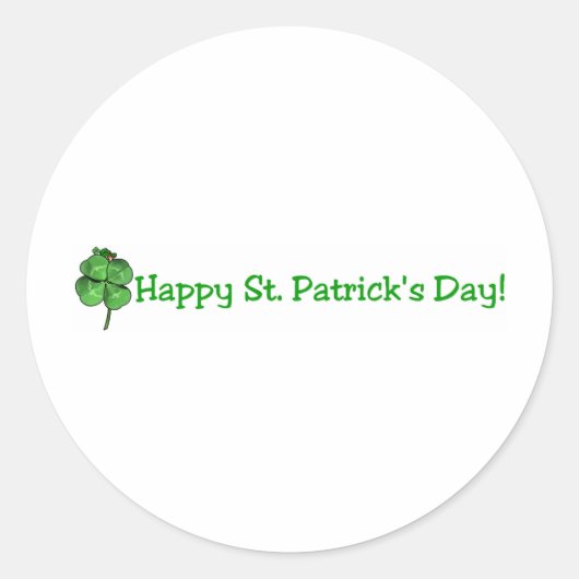 Sticker Rond St. Patrick’s Day - Go Irish! (Devant)