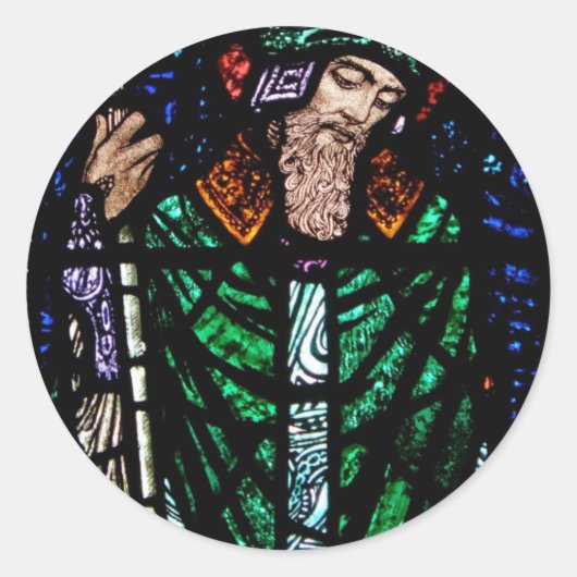 Sticker Rond St. Patrick Verre tendu (Devant)