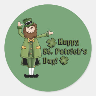 Sticker Rond St Patrick Vous Souhaite Une Bonne St Pats Day