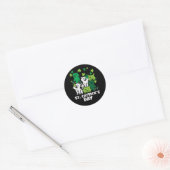 Sticker Rond St Patricks Catricks Day Cats Saint Pattys (Enveloppe)