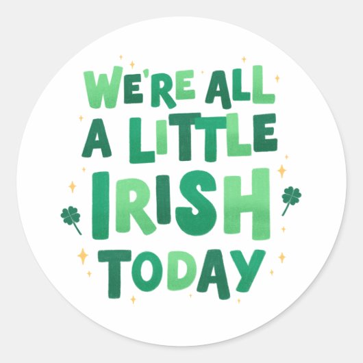 Sticker Rond St. Patrick's Day (Devant)