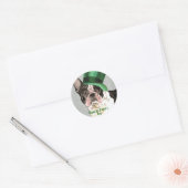 Sticker Rond St. Patrick's Day French Bulldog Classic Round Sti (Enveloppe)