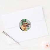 Sticker Rond St. Patrick's Day GSD (Enveloppe)