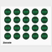 Sticker Rond St. Patrick's Day Irish Green (Feuille)