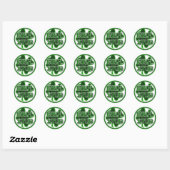 Sticker Rond St. Patrick's Day Irish Stud (Feuille)