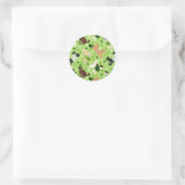 Sticker Rond St. Patrick's Day Labradoodle / Goldendoodle (Sac)