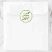 Sticker Rond St Patrick's Day Luck of the Irish Plaid (Sac)