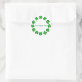 Sticker Rond St Patrick's Day Name (Sac)