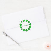 Sticker Rond St Patrick's Day Name (Enveloppe)