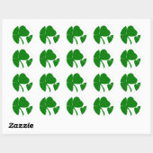 Sticker Rond St Patrick's Day - Obtenez Lucky 3 + 1 feuilles = (Feuille)