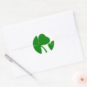Sticker Rond St Patrick's Day - Obtenez Lucky 3 + 1 feuilles = (Enveloppe)