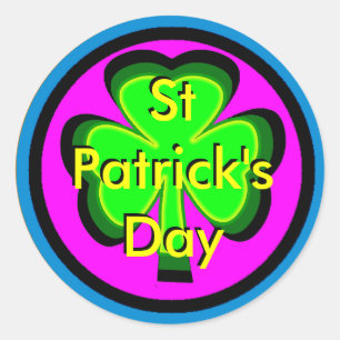 Sticker Rond St Patrick's Day UCreate 4