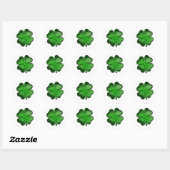 Sticker Rond St. Patrick's Day Zing (Feuille)