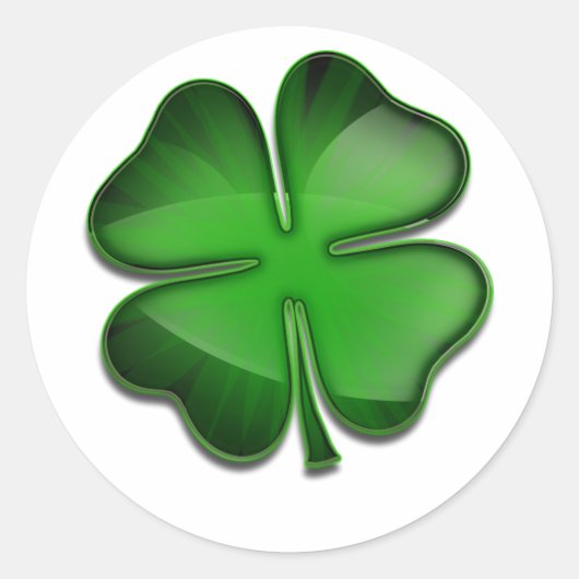 Sticker Rond St. Patrick's Day Zing (Devant)
