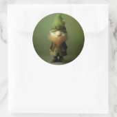 Sticker Rond St. Patrick's Leprechaun #4 (Sac)