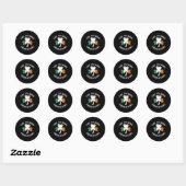 Sticker Rond St. Patricks Temps Pour Certains Shenanigans Clove (Feuille)