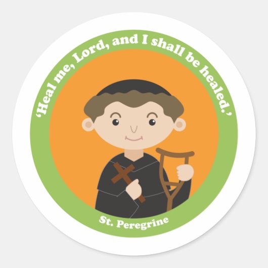 Sticker Rond St. Peregrine (Devant)