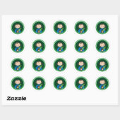 Sticker Rond St. Peter Chanel (Feuille)