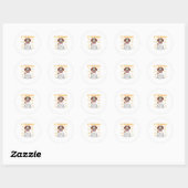 Sticker Rond St Saint Bernard Anatomie Funny Chien Maman Papa G (Feuille)