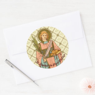 Sticker Rond St. Stephen le ProtoMartyr (RLS 17)