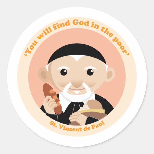 Sticker Rond St. Vincent de Paul (Devant)