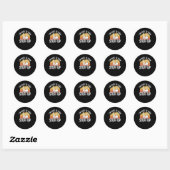 Sticker Rond Stacker Driver Forklift Driver Stacker Dit : (Feuille)