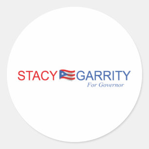 Sticker Rond Stacy Garrity Pour Gouverneur