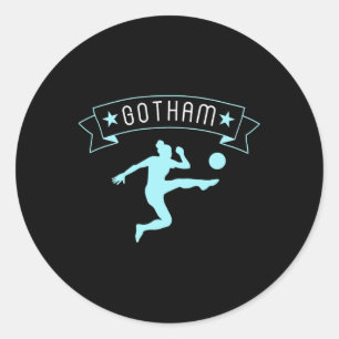 Sticker Rond Stade de soutien aux fans de football de Gotham Mo