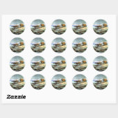 Sticker Rond STAGECOACH PLUIE par SHARON SHARPE (Feuille)
