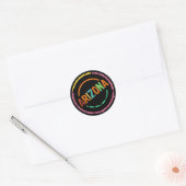 STICKER ROND STAMP D'ARIZONA (Enveloppe)