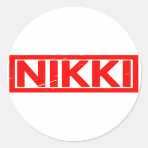 Sticker Rond Stamp Nikki