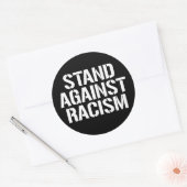 Sticker rond Stand Against Racisme Classic (Enveloppe)