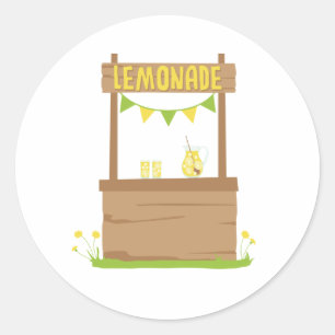 Sticker Rond Stand de citronnade