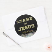 Sticker Rond Stand For Jesus Church ou Youth Group (Enveloppe)