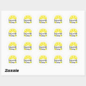 Sticker Rond Stand Lemonade Crew Lemonade (Feuille)