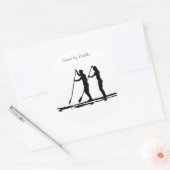 Sticker Rond stand up paddle (Enveloppe)