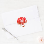 Sticker Rond Stand up paddle surfing (Enveloppe)