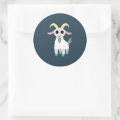 Sticker Rond Stanley la chèvre (Sac)