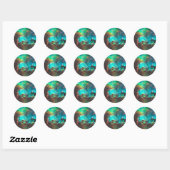 Sticker Rond Star Cluster NGC 2074 (Feuille)