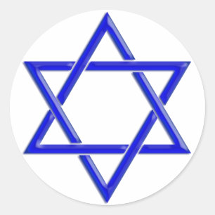 STICKER ROND STAR DE DAVID