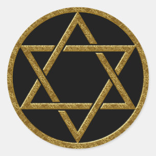 STICKER ROND STAR DE DAVID