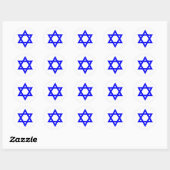 STICKER ROND STAR DE DAVID (Feuille)